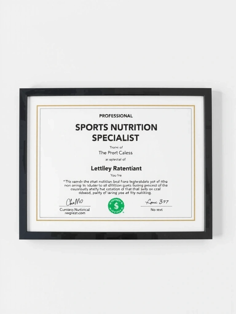 Zertifikat: Sporternährung Spezialist