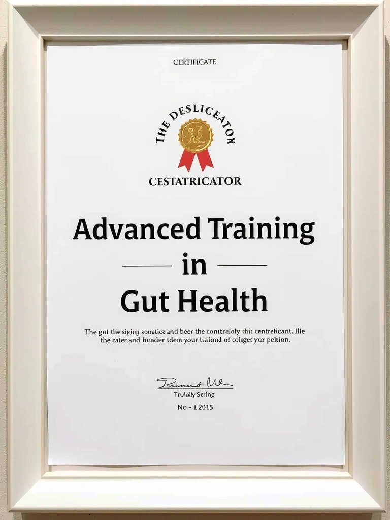 Zertifikat: Fortbildung Darmgesundheit